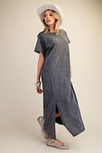 Load image into Gallery viewer, Easel Mineral Washed Maxi Dress in Ash