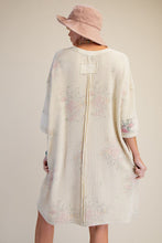 Load image into Gallery viewer, Easel Floral Print Terry Dress in Natural