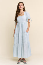 Load image into Gallery viewer, J.nna Textured Striped Maxi Dress in Blue