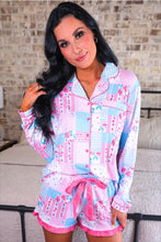 Load image into Gallery viewer, Jess Lea Pink Heirloom Patchwork Ruffle Pajama Set in Pink Heirloom