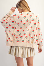 Load image into Gallery viewer, Easel French Terry Vintage Floral Print Sweatshirt in Natural
