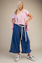 Load image into Gallery viewer, Easel Terry Knit Top with Allover Floral Print in Cotton Candy