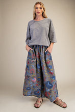 Load image into Gallery viewer, Easel OVERSIZED Mineral Washed Cotton Top in Grey