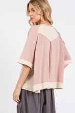 Load image into Gallery viewer, Sage+Fig Crochet Vintage Patchwork Top in Mauve
