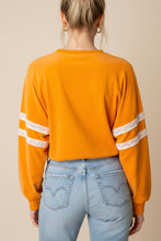 Load image into Gallery viewer, J.nna Retro Collegiate TENNESSEE Cropped Top in Tangerine