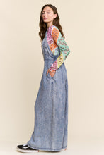 Load image into Gallery viewer, J.nna Retro Revival Wide Leg Overalls in Denim