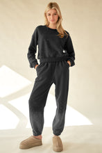 Load image into Gallery viewer, Davi & Dani Top and Bottom Set with Stone Details in Black