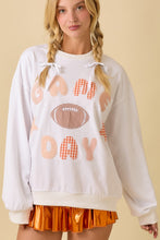 Load image into Gallery viewer, Main Strip Game Day Patchwork Top in White