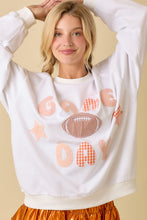 Load image into Gallery viewer, Main Strip Game Day Patchwork Top in White