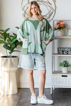 Load image into Gallery viewer, Oli & Hali OVERSIZED Large Patchwork Daisy Top in Green