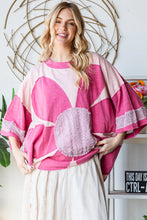 Load image into Gallery viewer, Oli & Hali OVERSIZED Large Patchwork Daisy Top in Pink