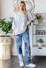 Load image into Gallery viewer, Oli & Hali OVERSIZED Star Patched Top in Blue