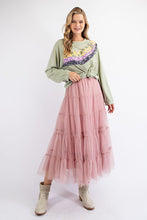 Load image into Gallery viewer, Easel Mixed Floral Pattern Top in Sage Shirts & Tops Easel