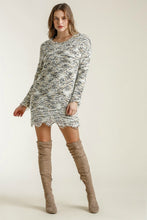 Load image into Gallery viewer, Umgee Cream and Mocha Mix Sweater Tunic Tunic Umgee
