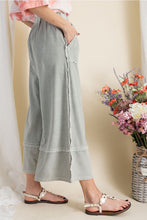 Load image into Gallery viewer, Easel Terry Palazzo Pants in Faded Olive Pants Easel