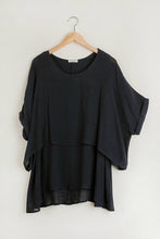 Load image into Gallery viewer, Umgee Lightweight Layered Tunic in Black Tops Umgee