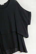 Load image into Gallery viewer, Umgee Lightweight Layered Tunic in Black Tops Umgee