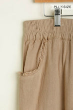 Load image into Gallery viewer, Umgee Wide Leg Linen Pants in Latte Bottoms Umgee