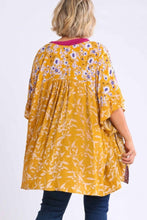 Load image into Gallery viewer, Umgee Mixed Print Kimono in Goldenrod Color Mix Umgee