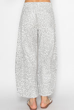 Load image into Gallery viewer, STITCH &amp; Co Leopard Print Barrel Pants in Light Grey

