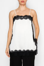 Load image into Gallery viewer, STITCH &amp; Co. Lace Trim Sleeveless Top in Champagne
