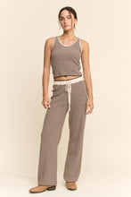 Load image into Gallery viewer, Davi &amp; Dani Knit Stripe Set in Mocha
