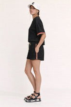 Load image into Gallery viewer, Davi &amp; Dani Terry Knit Set in Black
