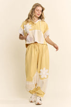 Load image into Gallery viewer, Davi &amp; Dani Lace Panel French Terry Hoodie and Jogger Set in Butter Cream
