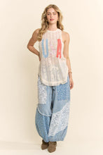 Load image into Gallery viewer, Davi &amp; Dani USA Patchwork Lace Top in Natural
