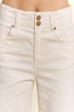 Load image into Gallery viewer, Davi &amp; Dani High-Rise Double Button Wide-Leg Pants in Ivory
