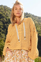 Load image into Gallery viewer, POL Cable Knit Chenille Sweater in Honey Gold
