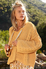 Load image into Gallery viewer, POL Cable Knit Chenille Sweater in Honey Gold
