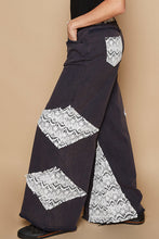 Load image into Gallery viewer, POL Vintage Washed Jeans with Crochet Patches in Antique Navy
