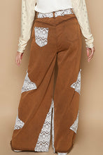 Load image into Gallery viewer, POL Vintage Washed Jeans with Crochet Patches in Rustic Brown

