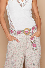 Load image into Gallery viewer, POL Stitched Belt in Pink Floral
