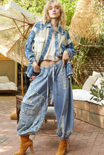 Load image into Gallery viewer, POL Textured Flower and Knit Jacket in Double Latte Multi
