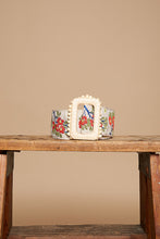 Load image into Gallery viewer, POL Floral Rattan Buckle Belt in Cream/Ruby
