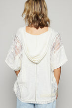 Load image into Gallery viewer, POL Ribbed Knit and Lace Top with Mixed Patches in Natural
