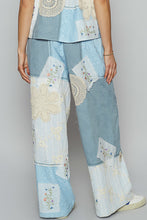 Load image into Gallery viewer, POL Mixed Print and Patched Pants in Sky Blue
