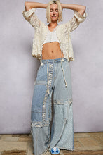 Load image into Gallery viewer, POL Crochet Lace Cardigan in Natural
