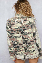 Load image into Gallery viewer, POL Twill Motorcycle Jacket with Mesh and Lace Accents in Camo
