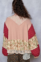 POL Mix N Match A-Line Jacket in Mauve