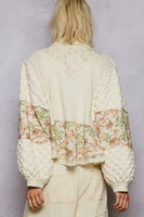 POL Mix N Match A-Line Jacket in Powder Cream