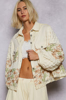POL Mix N Match A-Line Jacket in Powder Cream