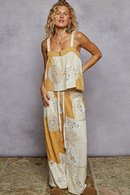 Load image into Gallery viewer, POL Mixed Print and Patched Pants in Honey Gold
