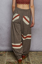 Load image into Gallery viewer, POL Color Block Knit and Gauze Joggers in Charcoal

