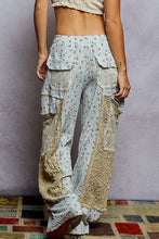 Load image into Gallery viewer, POL Textured Floral and Lace Pants in Powder Blue
