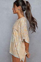 POL Mix N Match OVERSIZED Top in Coral Peach