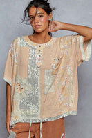 POL Mix N Match OVERSIZED Top in Coral Peach