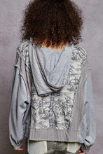 Load image into Gallery viewer, POL CROPPED Mix n Match Hooded Top in Heather Grey
